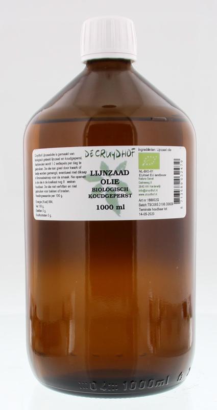 Cruydhof Lijnzaadolie koudgeperst bio