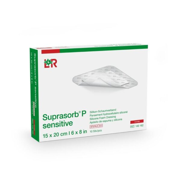 Suprasorb P sensitive border 12.5 x 12.5
