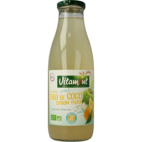 Vitamont Kokoswater lemon yuzu bio