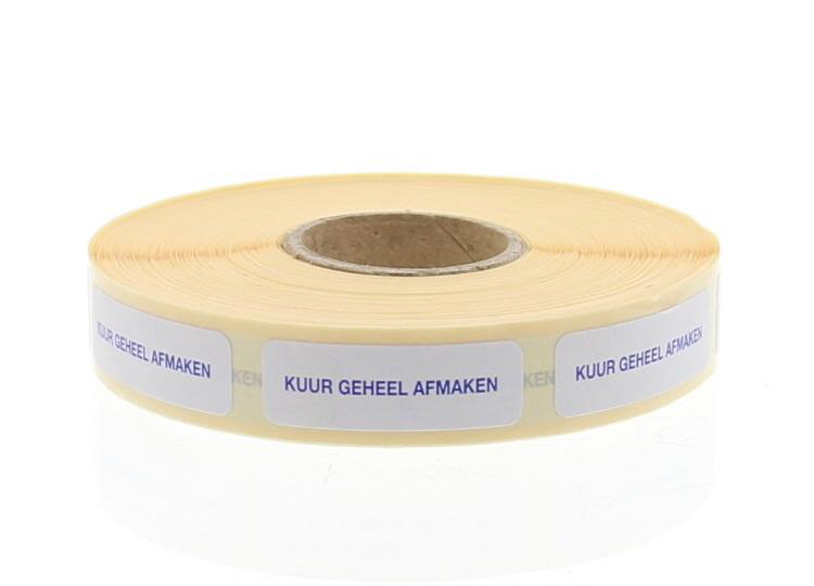 Blockland Strooketiket kuur geheel afmaken 30 x 7mm