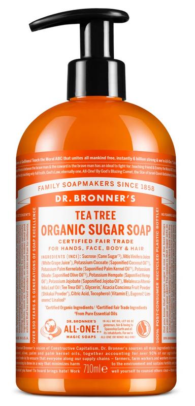 Dr Bronners Shikakai zeep tea tree