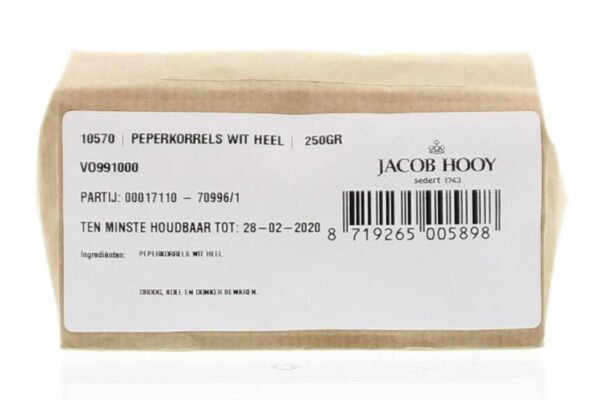 Jacob Hooy Peperkorrels wit heel