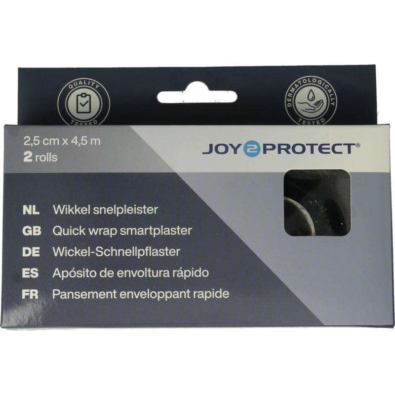 Joy2Protect Wikkel snelpleister 2,5 cm x 4,5 m