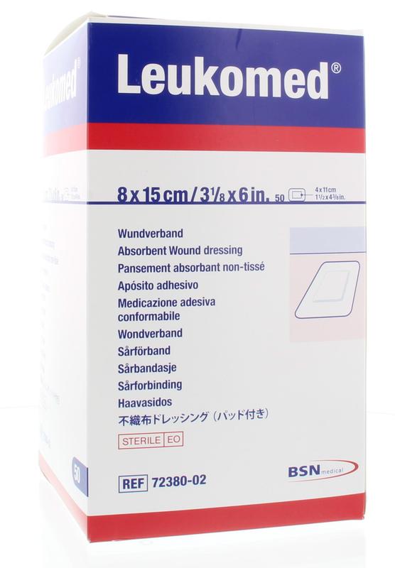 Leukomed Wondverband 8.0 x 15cm steriel