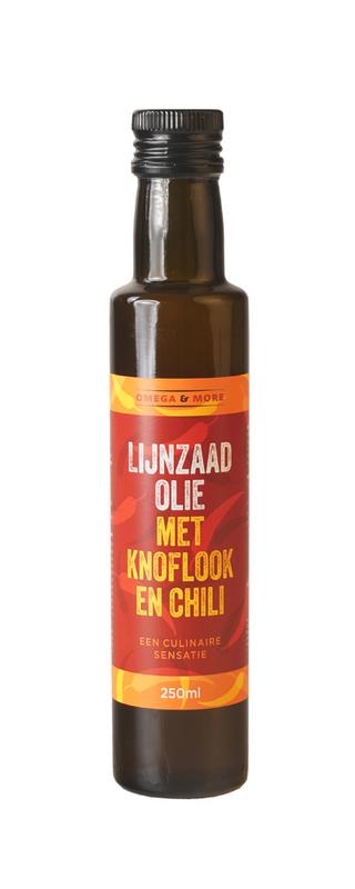 Omega & More Lijnzaadolie garlic chilly