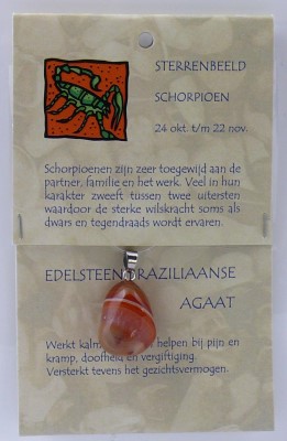 Steengoed Sterrenbeeldhanger schorpioen