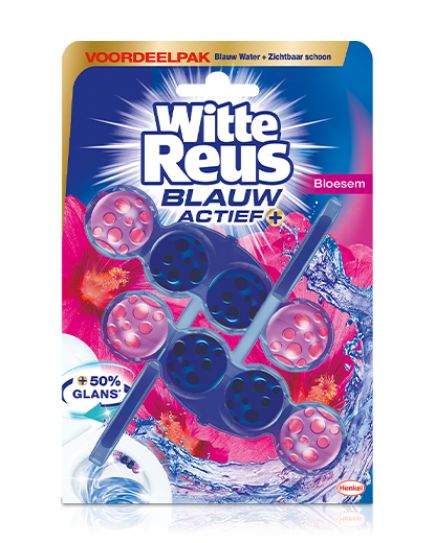 Witte Reus Toiletblok blauw actief bloesem