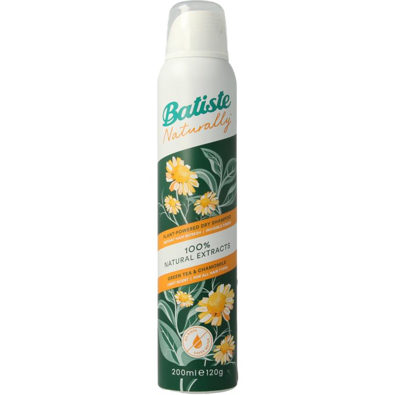 Batiste Droogshampoo green tea & chamomile normaal haar