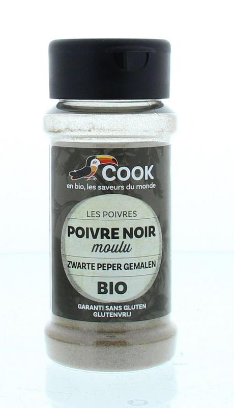 Cook Zwarte peper gemalen bio