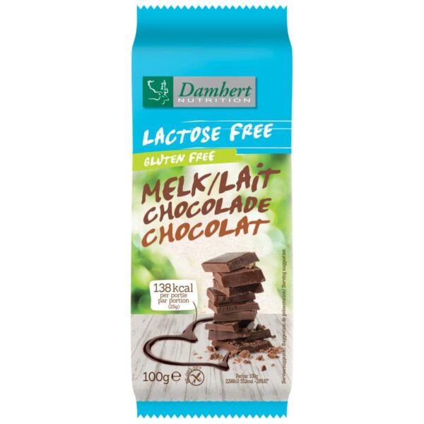 Damhert Chocoladetablet melk glutenvrij en lactosevrij