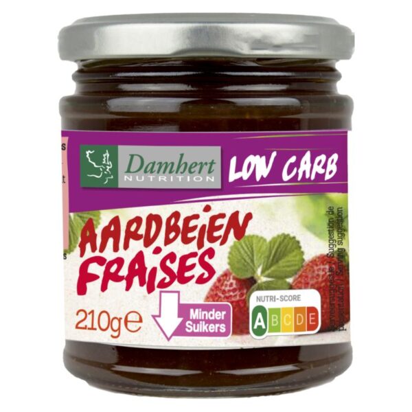 Damhert Confituur aardbei low carb