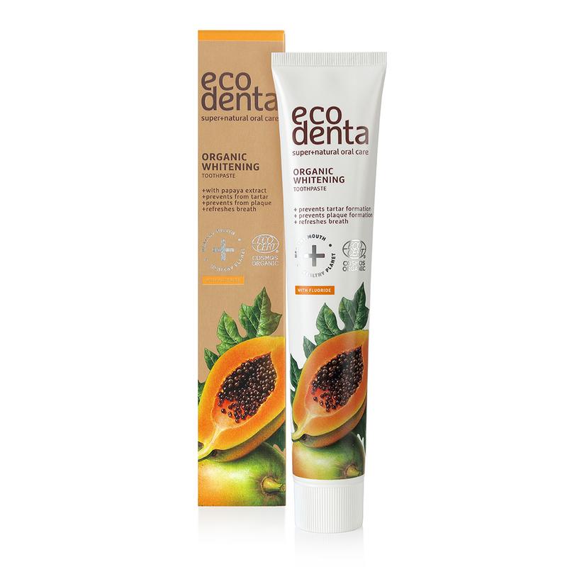 Ecodenta Tandpasta organic whitening papaja