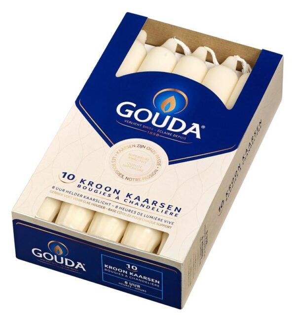 Gouda Kroonkaars ivoor 200/24