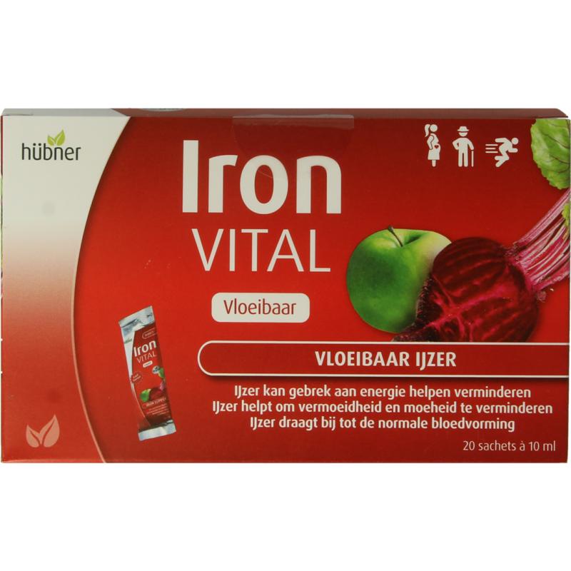 Hubner Iron vital vloeibaar ijzer 20x10ml