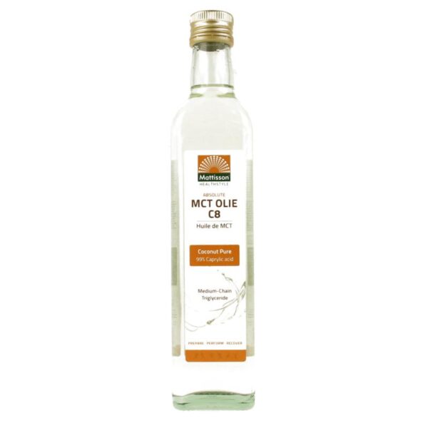 Mattisson MCT olie C8 - coconut pure - 99% caprylic acid