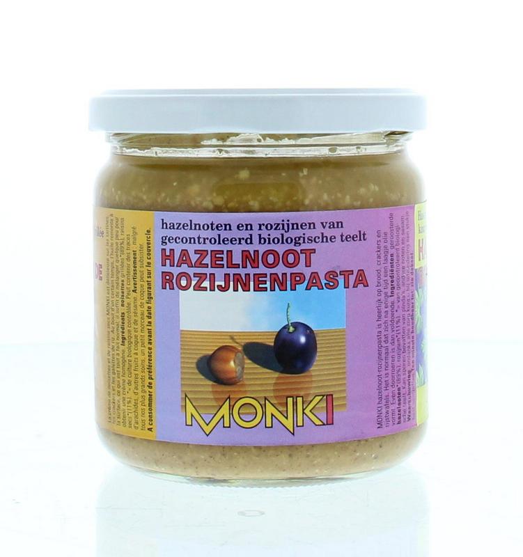 Monki Hazelnoten-rozijnenpasta eko bio