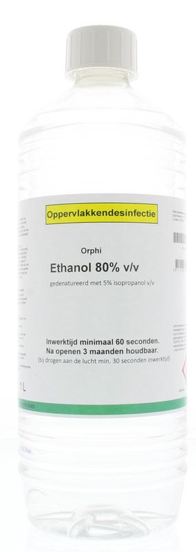Orphi Alcohol 80% ethanol met 5% IPA