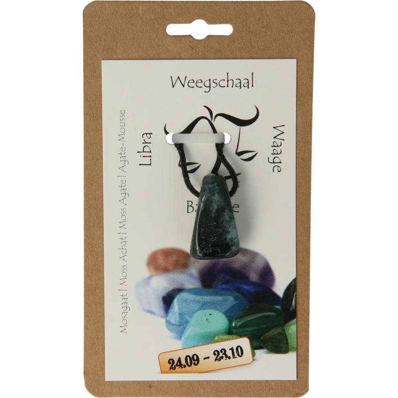 Steengoed Sterrenbeeldsteen hanger weegschaal