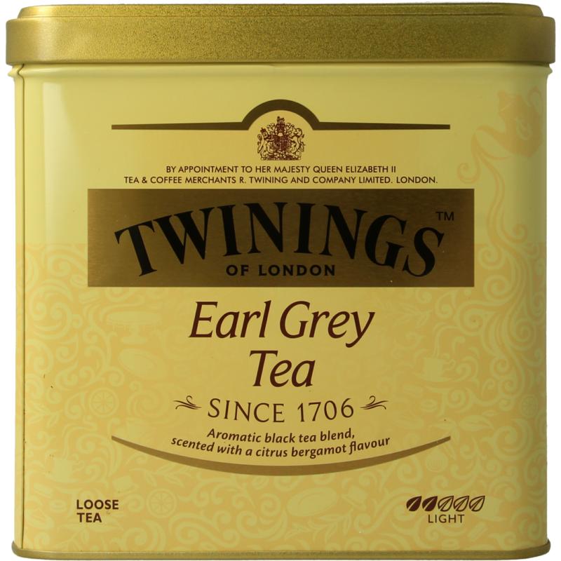 Twinings Earl grey blik