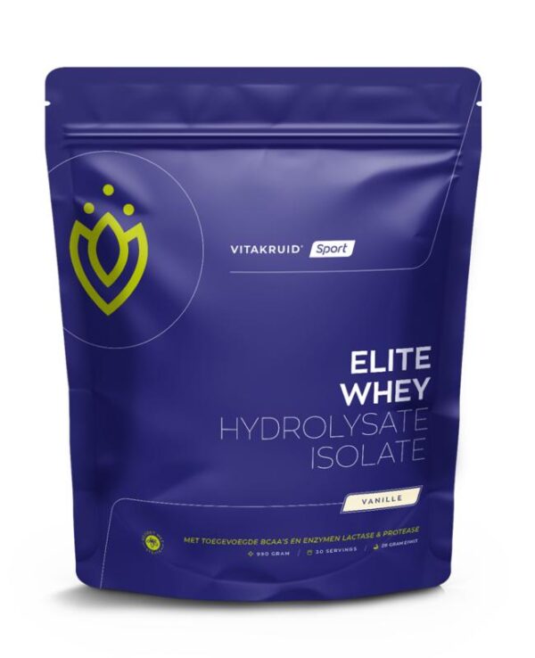 Vitakruid Elite whey 50% hydrolysate/50% isolate vanille