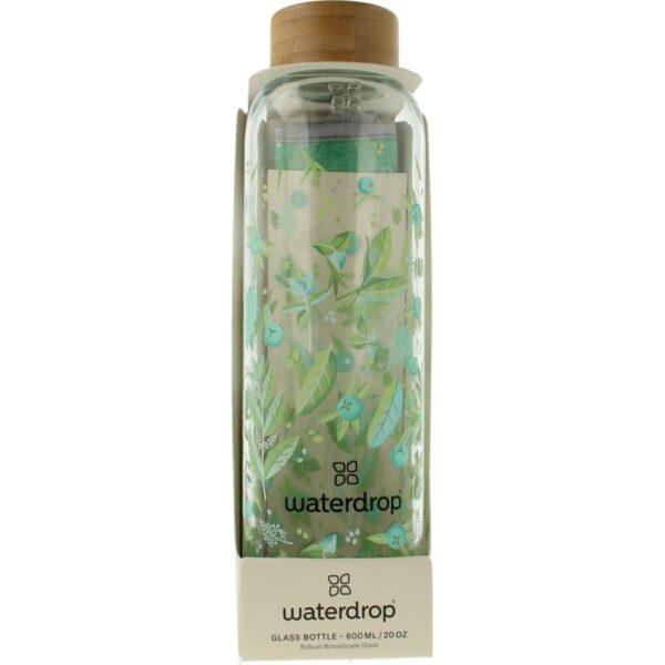 Waterdrop Glazen drinkfles edition clean 600ml