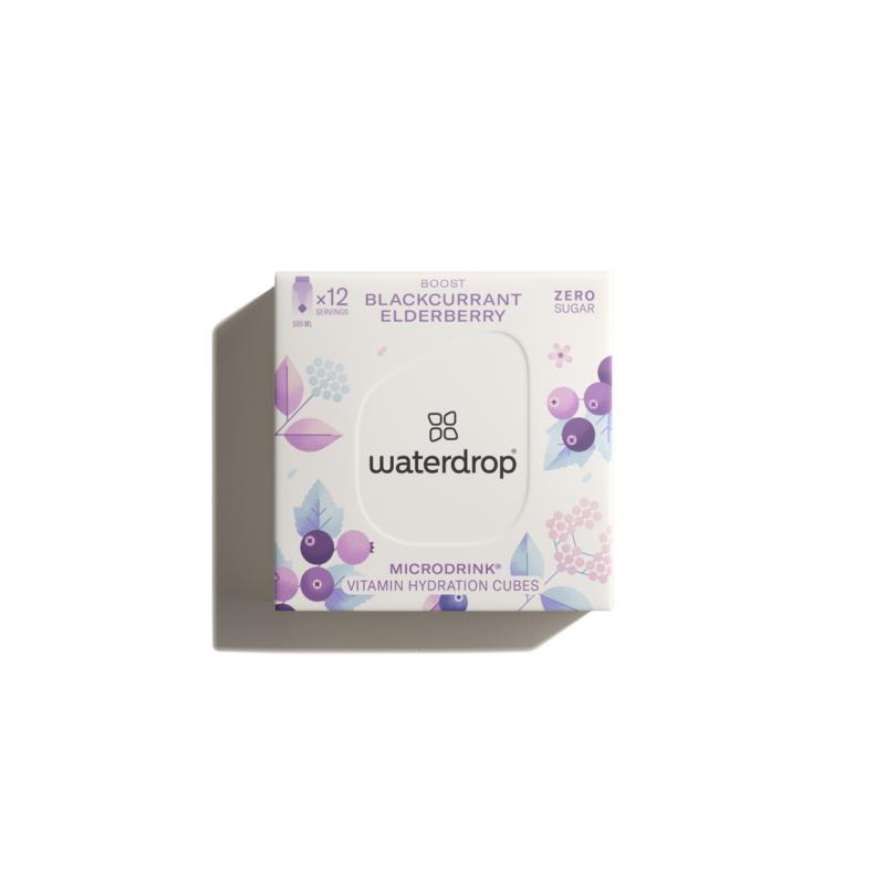 Waterdrop Microdrink boost blackcurrant bruistabletten