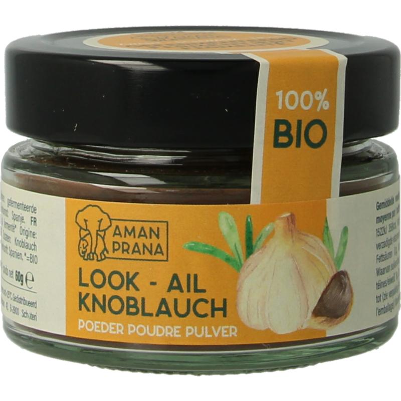 Amanprana Zwarte knoflookpoeder bio