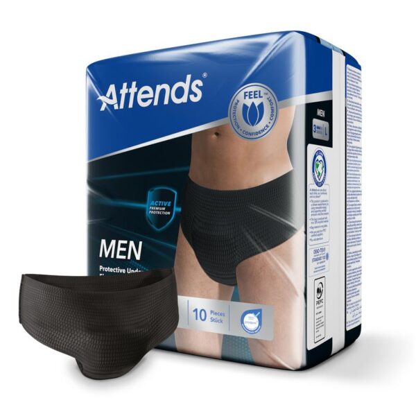 Attends Men discreet underwear zwart maat L
