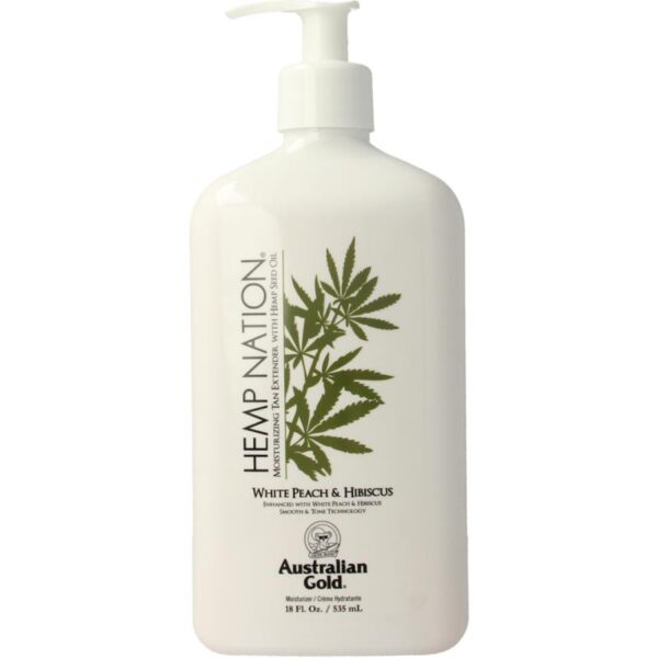 Australian Gold Hemp nation tan extender white peach hibiscus