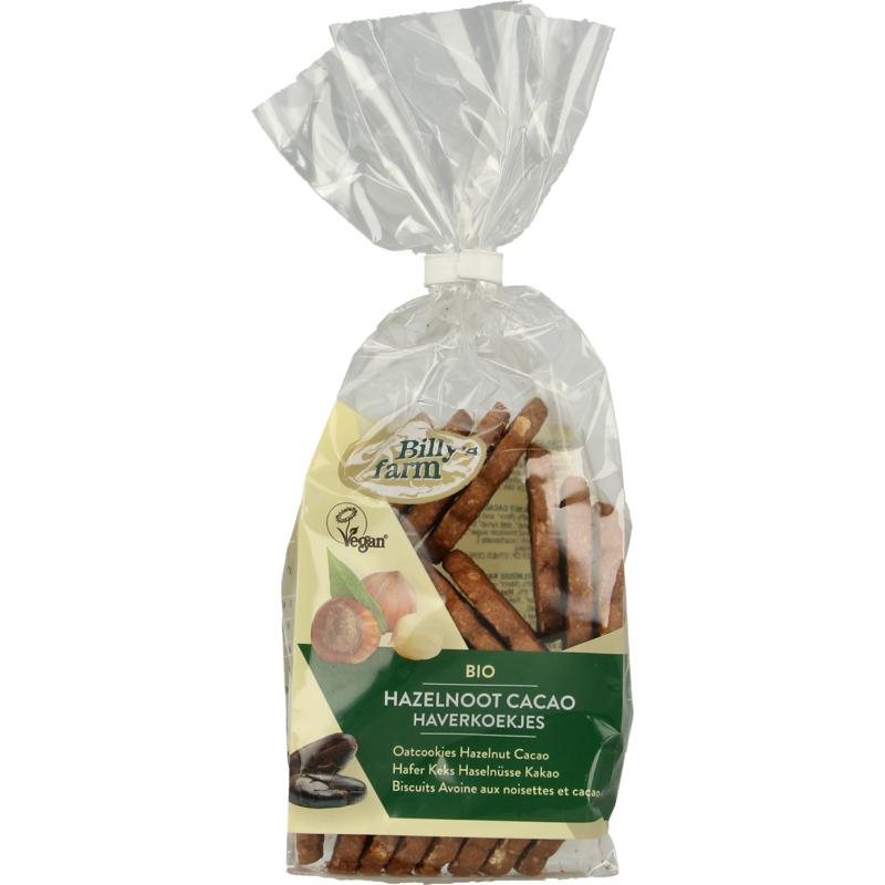 Billy's Farm Haverkoekjes hazelnoot-cacao bio