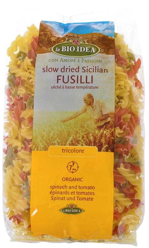Bioidea Fusilli tricolore spirelli bio