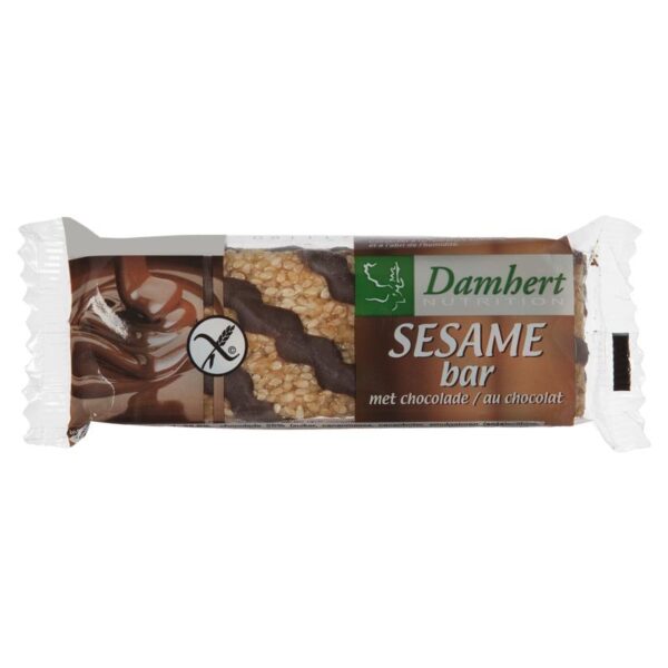 Damhert Sesambar chocolade glutenvrij