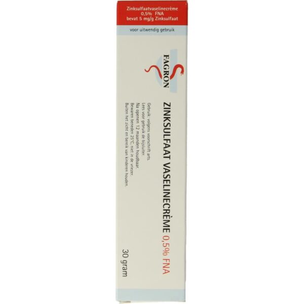 Fagron Zinksulfaat vaselinecreme 0.5% FNA