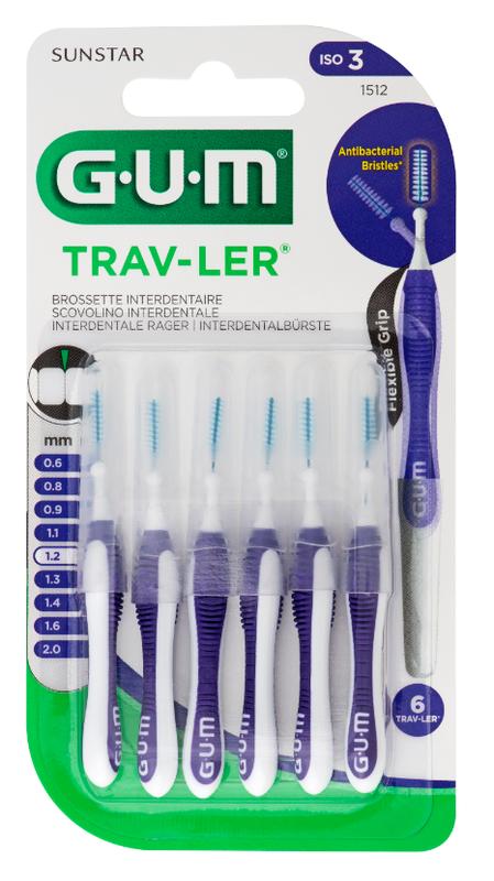 GUM Trav-ler ragers 1.2 mm paars