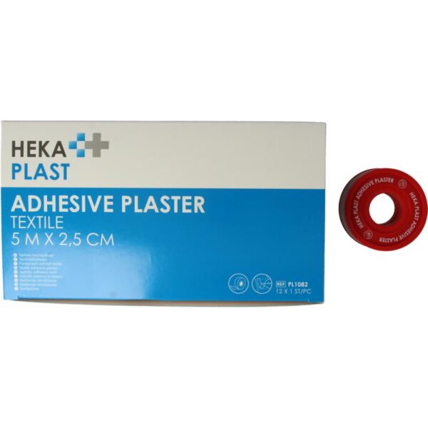Hekaplast Hechtpleister textiel 5 x 2.5cm