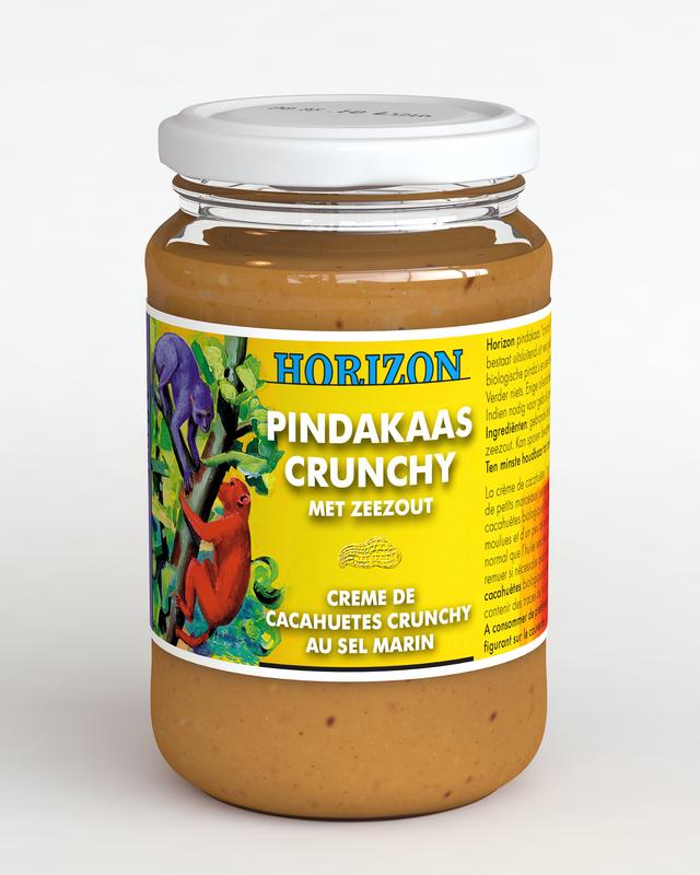 Horizon Pindakaas crunchy met zeezout eko bio