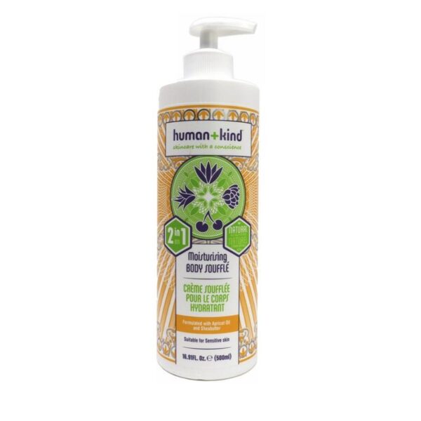 Human+Kind Body souffle in pompfles vegan