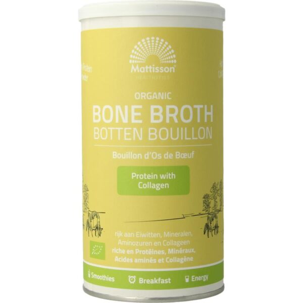 Mattisson Organic beef bone broth botten bouillon bio