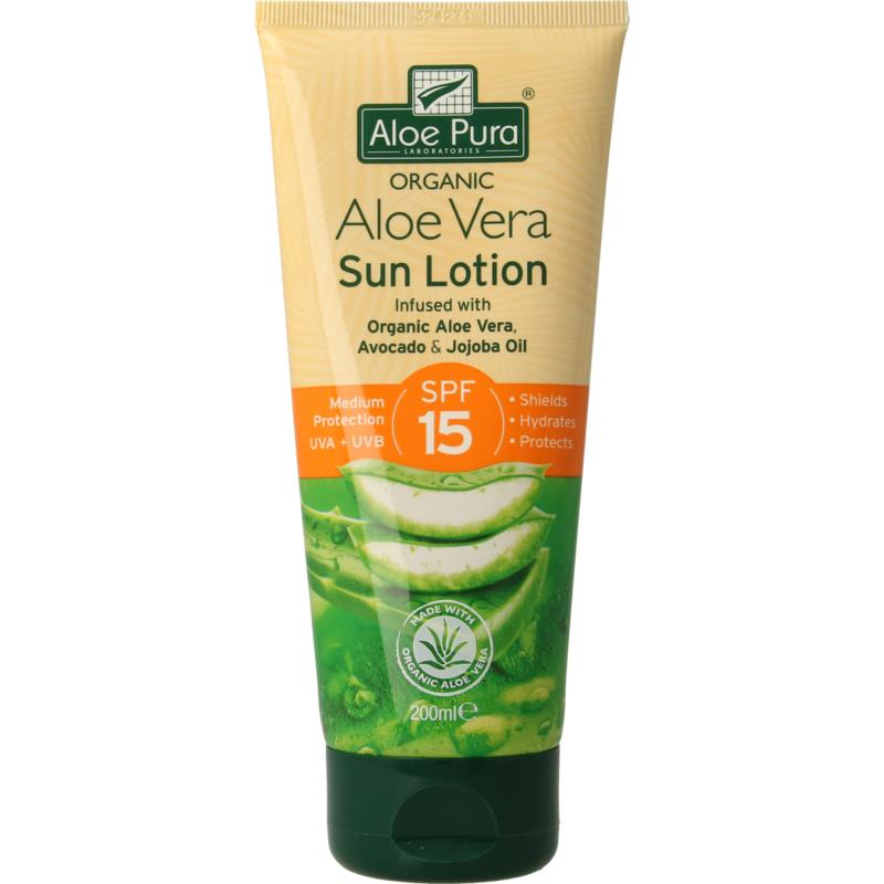 Optima Aloe pura sunprotect F15 aloe vera organic