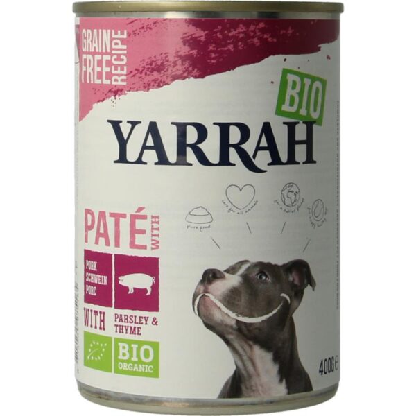Yarrah Hondenvoer pate met varkensvlees bio