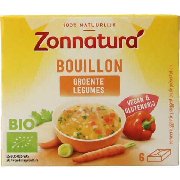 Zonnatura Groentebouillon tablet 11 gram bio