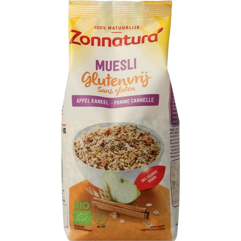 Zonnatura Muesli appel kaneel glutenvrij bio