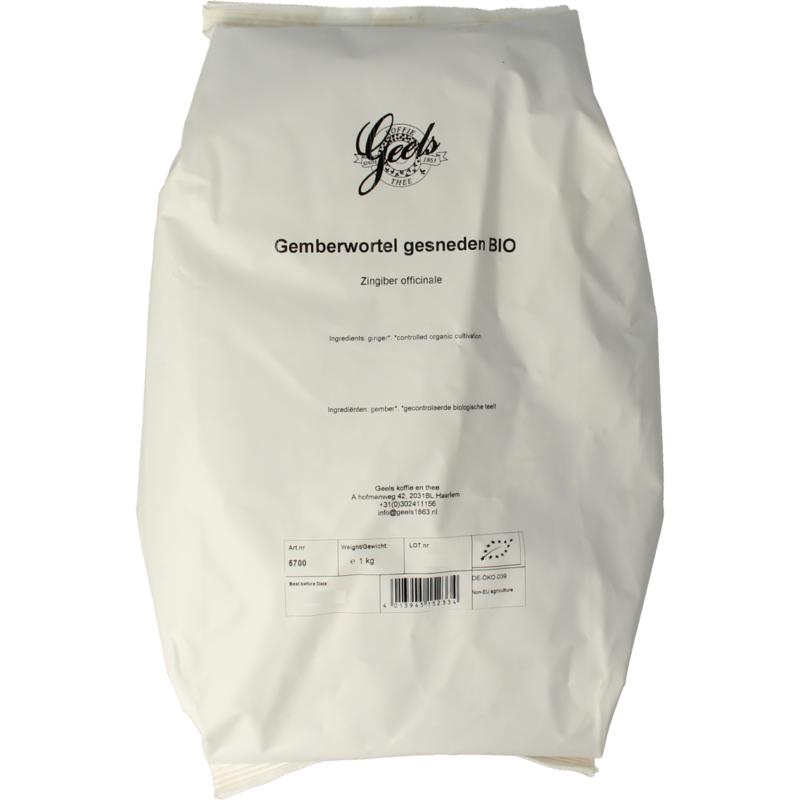Geels Gemberwortel gesneden bio