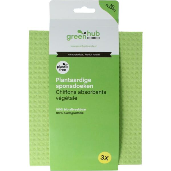 Greenhub Sponsdoeken plantaardig