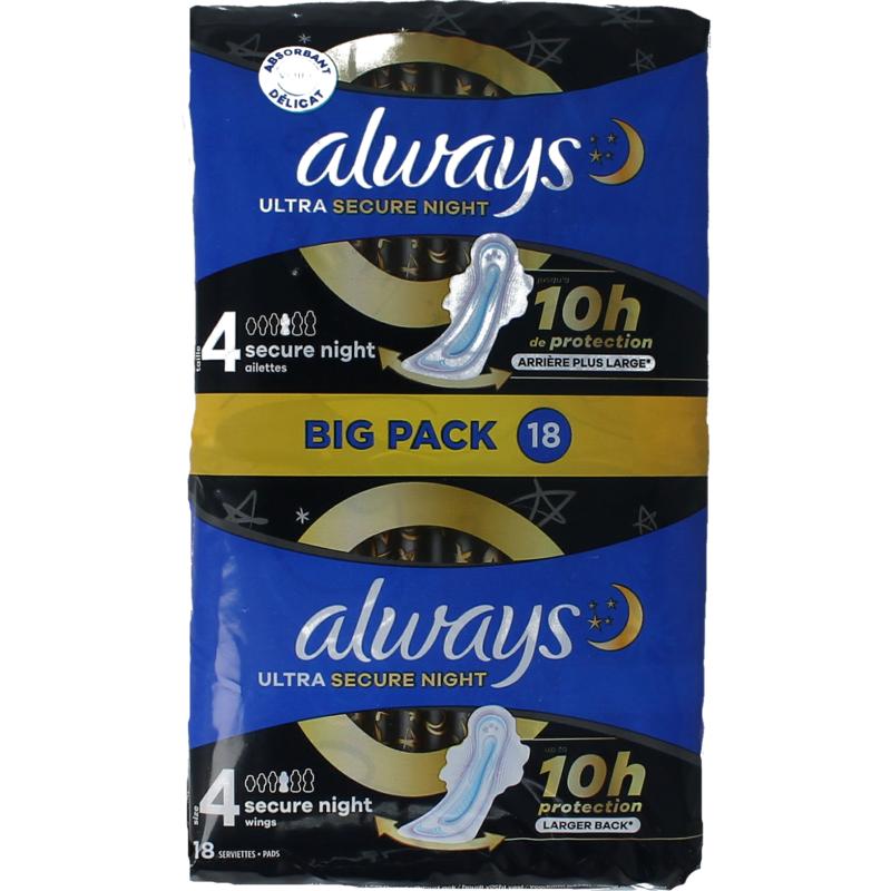 Always Maandverband ultra secure night