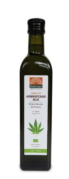 Mattisson Hennepzaadolie raw koudgeperst bio
