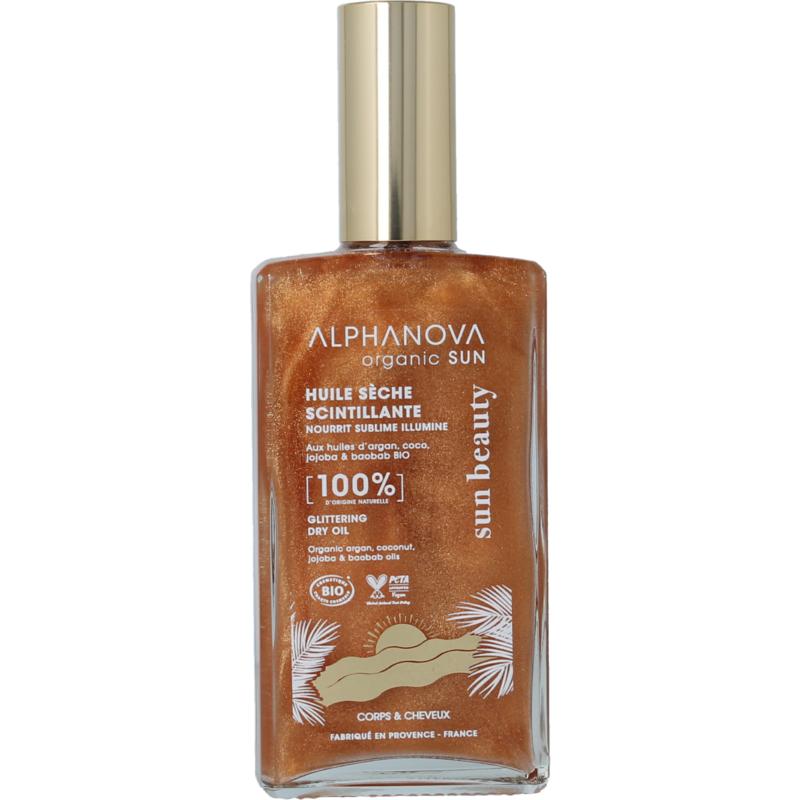 Alphanova Sun Sun glittering dry oil bio