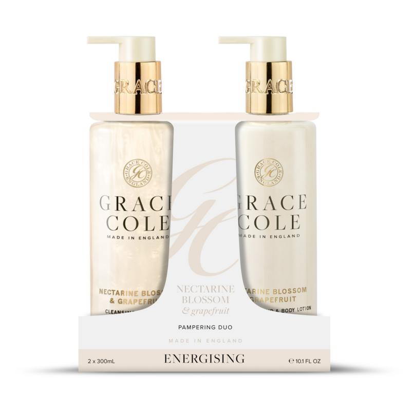 Grace Cole Nectarine blossom & grapefruit hand care duo