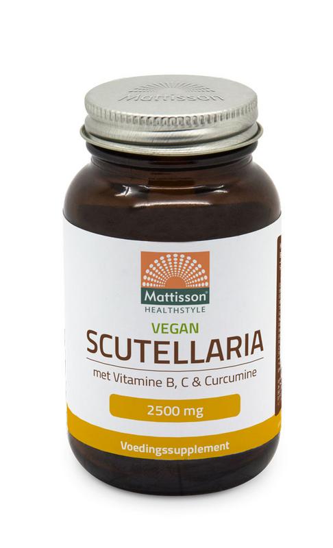 Mattisson Scutellaria 2500mg met vit B C curcumine vegan