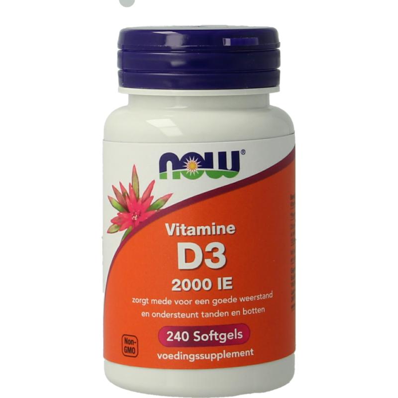 NOW Vitamine D3 2000IE